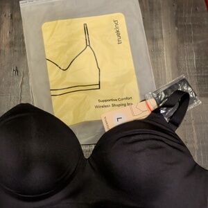 Truekind Black Wireless Shaping Bra — Smooth Support